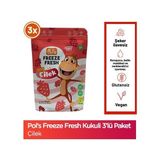 Pol's Freeze Fresh Dondurularak Kurutulmuş Kukuli Çilek 15 g x 3 Vegan ve Katkısız Ürün - 15 gr