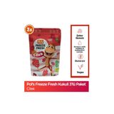 Pol's Freeze Fresh Kukuli Çilek 15 g x 3 Adet Freeze Dry Dondurularak Kurutulmuş