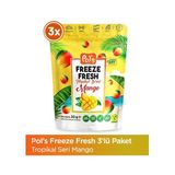 Pol's Freeze Fresh Mango 20 gr X3 Adet Freeze Dry Dondurularak Kurutulmuş Meyve