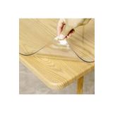 polset Şeffaf Masa Örtüsü 1,7 Mm 80 Cm X 130 Cm Kalın Pvc Kaymaz Masa Örtüsü Koruyucu 80 Cm X 130 Cm