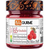 Pol'sGurme Ahududu Reçeli Chia Tohumlu Şeker İlavesiz %65 Meyve Oranlı 285 gr