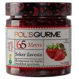 Pol'sGurme Çilek Reçeli Chia Tohumlu Şeker İlavesiz %65 Meyve Oranlı 285 gr