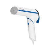 POLTI Vaporella Vertical Styler GSM50B kompakt buharlı ütü, katlanabilir saplı ve alüminyum tabanlı, 800 W güç, 30 saniyede hazır, ref. GSM50B, beyaz ve mavi
