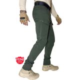 Polviton 217 Haki;Erkek kargo pantolon taktikal outdoor (Likrasız ince Kumaş)