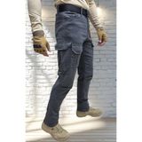 Polviton 232 Gri Erkek Kargo Pantolon Gabardin Likralı Kumaş