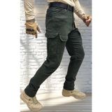 Polviton 232 Haki Erkek Kargo Pantolon Gabardin Likralı Kumaş