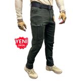 Polviton Erkek Kargo Pantolon Outdoor Taktikal Cep Likralı Kumaş