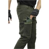 Polviton Erkek Kargo Pantolon Taktikal Combat Slim Fit Haki Yeşil Likralı Esnek