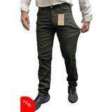 Polviton Erkek Keten Pantolon Kanvas Likralı Regular Fit Haki 106