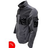 Polviton Erkek Polar Ceket Taktikal Softshell Tactical Flecee Füme