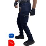 Polviton Lacivert Erkek Kargo Pantolon Combat Slim Fit Erkek Pantolon