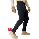 Polviton Siyah 217 erkek kargo pantolon taktikal outdoor Likrasız ince Kumaş