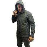 Polviton Softshell Içi Polarlı Su ve Rüzgar Geçirmez Taktikal Ceket - XL - Haki