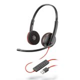 Poly Blackwire 3220 Siyah Headset Saç Bandı Kulaklık
