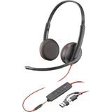 Poly Blackwire 3225 Siyah Headset Saç Bandı Kulaklık