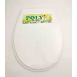 Poly ET-011 Beyaz Yumuşak Klozet Kapak Büyük Puf