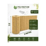 POLYBOTUM Premium Doğal Kamış Hasır Balkon Çiti 70x300 cm | Sık Dokuma | Dayanıklı | Bahçe, Teras v