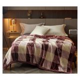 Polyester Battaniye(200x230cm) | Mor Yatak Odası ve Kanepe İçin Çoklu Boyutlar: Kış İçin Yumuşak