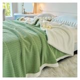Polyester Battaniye(Grün,200x230cm) | Çok Renkli 150x200-200x230 Cm Kanepe Yataklı Koltuk