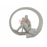 Polyester Çember İçindeki Sevgililer 27x22cm HYK267