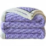 Polyester Elyaf Atma Battaniye(Purple,150 * 200cm) | Çok Renkli Çoklu Boyutlar: Kanepe, Yatak Takımı, Oturma Odası, Kamp, Piknik