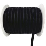 Polyester Kadife Kurdele(38mm x 3yards) | Siyah Çoklu Boyutlarda Kendin Yap El Sanatları: Hediye Paketleme Saç Fiyonkları Dikiş