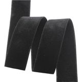 Polyester Kadife Kurdele(Black,25mm) | Çok Renkli 25mm/38mm 5 Yards: Hediye Paketleme için, Çelenk Yayları