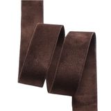 Polyester Kadife Kurdele(Coffee,25mm) | Craft Hediye Dekorasyonu İçin Çok Renkli 25mm / 38mm