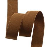Polyester Kadife Kurdele(Dark Brown,25mm) | Craft Hediye Dekorasyonu İçin Çok Renkli 25mm / 38mm