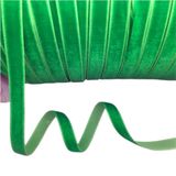 Polyester Kadife Kurdele(Green) | Çok Renkli Kullanım: Hediye Paketleme, Kendin Yap El Sanatları ve Ev Dekorasyonu için