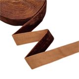 Polyester Kadife Kurdeleler(Coffee,15mm x 5yards) | Hediye Paketleme El Sanatları Çiçek Dekorasyonu için Çok Renkli Çoklu Boyutlar: