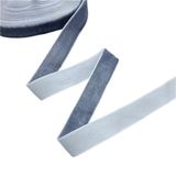 Polyester Kadife Kurdeleler(Grey,20mm x 5yards) | Hediye Paketleme El Sanatları Çiçek Dekorasyonu için Çok Renkli Çoklu Boyutlar: