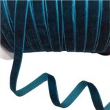 Polyester Kadife Kurdele(Peacock Blue) | Çok Renkli Kullanım: Hediye Paketleme, Kendin Yap El Sanatları ve Ev Dekorasyonu için