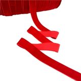 Polyester Kadife Kurdele(Red,50mm) | Çok Renkli, Çoklu Boyutlar: Hediye Paketleme ve El İşleri İçin