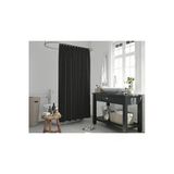 Polyester Kumaş Siyah Renk Banyo Perdesi Yerli Üretim Duş Perdesi