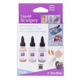 polyform Sculpey Liquid Polimer Kil Metalik 3X29Ml
