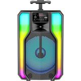 Polygold GTS-1958 Siyah RGB Işıklı Mikrofonlu Bluetooth Hoparlör