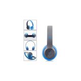 PolyGold P47 Bluetooth 5.0+Edr Katlanabilir Kablosuz Kulaküstü Bt Kulaklık - Mavi
