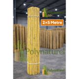 polynaturel Kamış Çit Bambu Çit Hasır Doğal 2X5 Mertre
