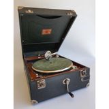 Polyphon Musik Antika Çanta Gramofon 079 (Hafif Hasarlı)