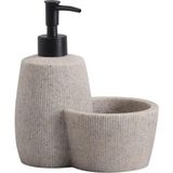 Polyresin Hazneli Sıvı Sabunluk - Taş - Standart