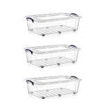 Polytime 3 Adet 60 Litre Tekerlekli MAXI Multi Box Saklama Kutusu - E-514-3