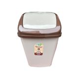Polytime Klink Sallanır Kapak Ofis Banyo Mutfak Bahçe Çöp Kutusu Kovası / 20 Litre / Krem / 47x30x23 Cm.