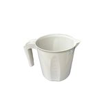 Polytime Krem Renkli Plastik Ölçekli Maşrapa - 1.5 Litre