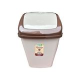 POLYTIME Polytime Klink Sallanır Kapak Çöp Kutusu / Plastik / Kiremit-krem Renk / 5 Litre / 29x14x17 Cm.