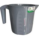 POLYTIME Polytime Plastik Gri Ölçekli Maşrapa - 1.5 Litre