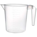 POLYTIME Polytime Plastik Şeffaf Ölçekli Maşrapa - 1.5 Litre
