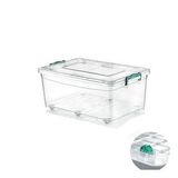 Polytime Tekerlekli Multibox Şeffaf Kilitli Saklama Düzenleme Kabı Kutusu - Dikdörtgen - 60 Litre