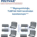 POLYWAX Ortodontik Wax 10 Adet Vanilya Aromalı Ortodonti Braket Diş Teli Mumu