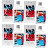 Pomellos 4x250 ml Jamaika Gülü ve Beyaz Frangipani Kolonya